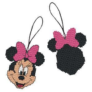 爱丽丝挂件米妮十字绣