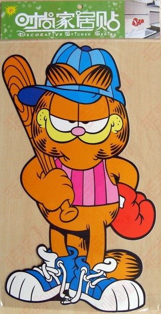 货号:dt-033 [加菲猫]单图贴|瓷砖贴|装饰贴|卡通贴|壁贴|汽车贴
