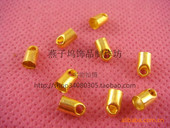 DIY饰品配件 200个 6元 饰品材料 6.5mm金色流苏帽