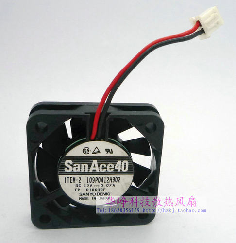 原装SANYO/三洋109P0412H902 DC12V 0.07a 4cm 2线散热风扇