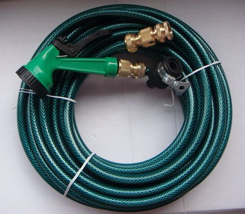 洗车浇花工具用五功能喷水枪  铜接头  30米水管套装