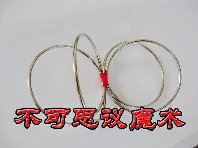 神奇中国环 一套4个圈  四连环 4连环 送教学 近景魔术道具地摊