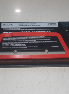 适用  Lexmark  C736H1KG  X736 X738 粉盒