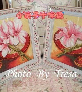 四皇冠 小房子十字绣 DMC-Lanart 35007 & 35008(深黄色绣布)