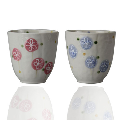 情侣创意陶瓷日韩式和风手绘水杯