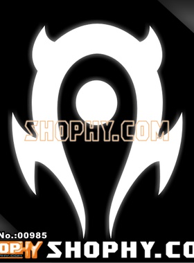 汽车踏板车贴纸3M反光贴00985魔兽争霸Warcraft