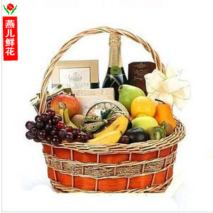春节商务送礼精美水果篮食品水果礼篮圣诞节水果篮深圳水果篮南京