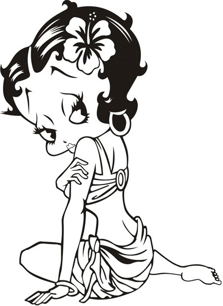 墙贴4315c直销壁贴贴纸/沙发背景贴儿童房贴卡通美女