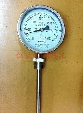 WSST-411 0-300度 双金属温度计 红旗仪表厂