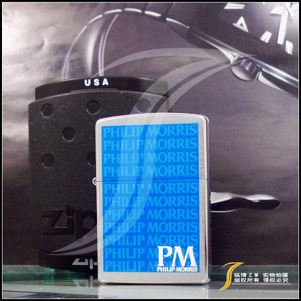原装正品zippo打火机2005年万宝路菲利普莫里斯公司侧标美国正版