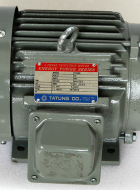 台湾 TATUNG 2.2KW 220V/380V 三相电动机 MADE IN PRC 32KG 议价