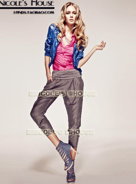 大爱M小姐 真丝 八分裤