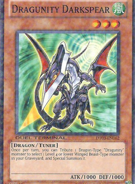 游戏王 美版 正版 - 龙骑兵团-黑枪龙 Dragunity/面闪/HA03