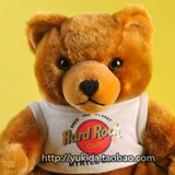 Chính hãng HTB của HardRock đích thực kỷ niệm trắng T teddy bear Teddybear vải sang trọng đồ chơi