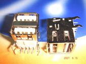 双层 USB 专用 件 上线路版 优质电脑 接头 电脑元 插座