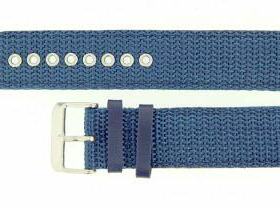 22MM 经典 耐用 防水 帆布尼龙表带 蓝色 合怀旧 时尚手表