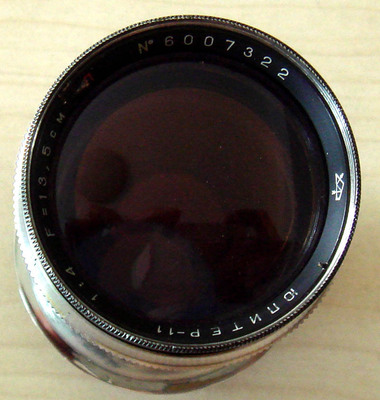 KIEV4/CONTAX口旁轴机用135F4，尤比杰尔-11镜头