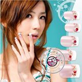 五皇冠 美甲创意3D免胶水水晶假指甲贴片 不伤指甲 13款NO.1