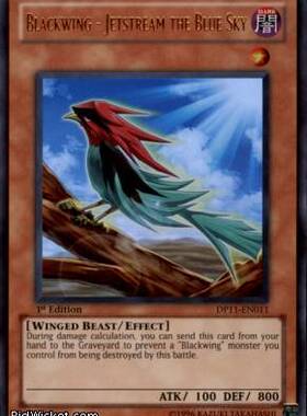 游戏王 美版 正版 - 黑羽-苍天之捷特 Blackwing/金闪/DP11