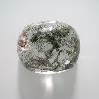 天然水晶象形吊坠迎客松绿幽灵