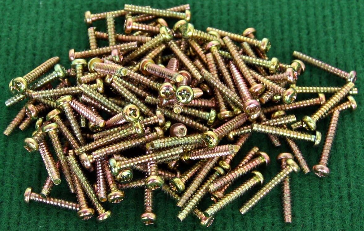 3.9x25 进口 镀彩锌 自攻 螺丝 锣丝 100只价
