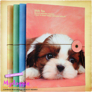 出口外贸原单 小相册 6寸 40张相册影集 小狗狗封面 4种封面