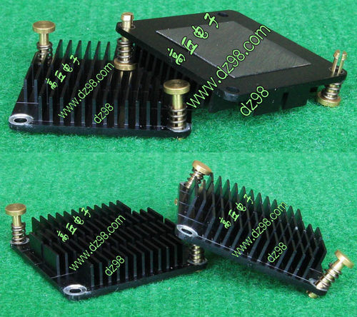 45x45x8.7 全新原装 带石墨垫 黑色 散热器 散热片