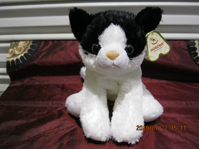 pandaway 熊猫城   可爱的 超萌 正版 超仿真 (逼真)小黑白猫