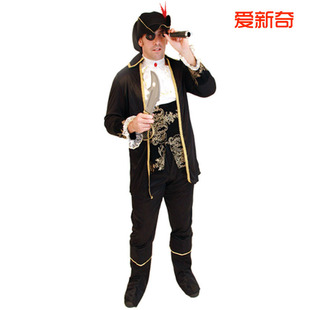 c21海盗虎克船长 海盗男海盗套装 爱新奇cos服装 万圣节武装