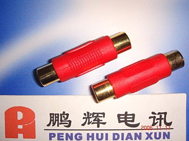 rca莲花母对母一对接头镀金音频直 通影音电器hifi音响配件音箱