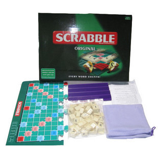 【桌面游戏】提高单词量Scrabble Original英文字母拼字~拼词游戏