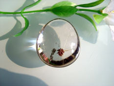 绿晶林 极美A级天然水晶包裹体幽灵吊坠