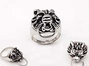 Smiling Wolf head ring original personality Korean male and female jewelry ring rings each 323828