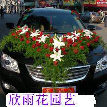 新娘彩车 婚庆鲜花 胸花 手捧花 婚车布置 鲜花彩车 上海花店