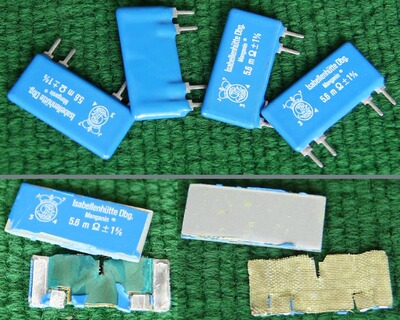 精密功率电阻无感结构精度毫欧