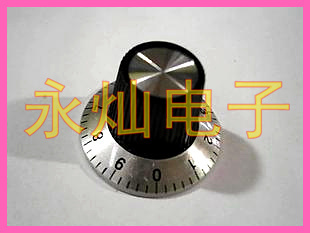 个直径6.0MM和6.4MM 单圈电位器配套旋钮带金属刻度C02Y仅3元