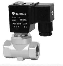 三力信SLP小型先导式不锈钢电磁阀 SLP1DF02VSDC9  DN15