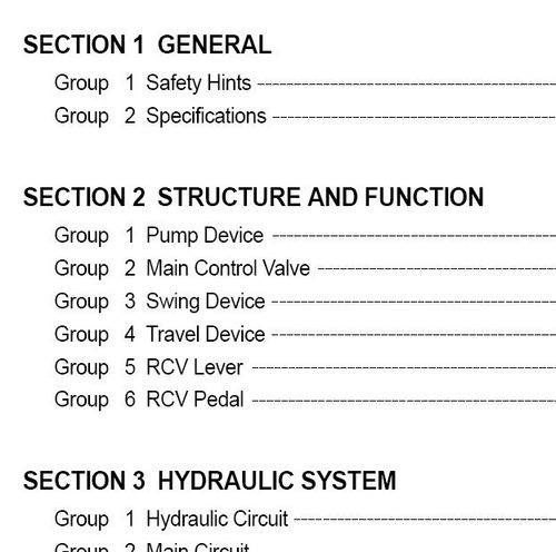 R160LC-7挖掘机维修手册
