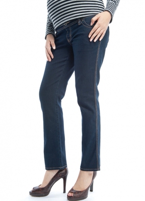 买2送1 台湾妈妈喂mamaway 彈性煙管孕婦牛仔褲 托腹舒适显瘦