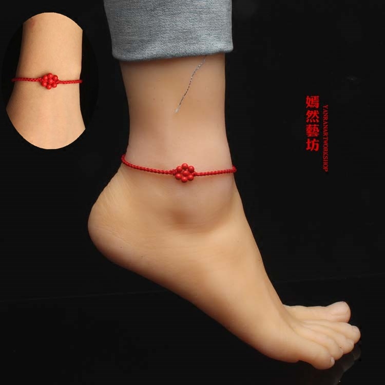 朱砂七星阵红绳手链/脚链情侣款红手绳脚绳男女本命年旺财婚姻|msdalam kategori Aksesori/Barang Kemas Fesyen, gelang kaki - dari Buy2taobao.com untuk memberikan perkhidmatan ejen Taobao profesional membeli