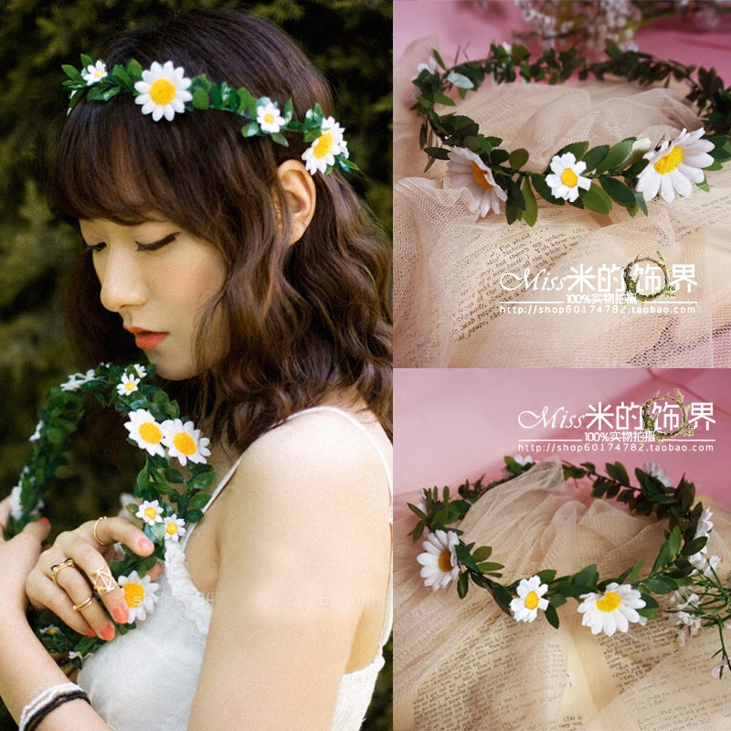 new pattern Daisy Garland summer Seaside Sandy beach literature Sen family Head ring children Photography Wedding dress bride Headdressin the Accessories/Fashion Jewelry, Hair Accessories  category - from Buy2taobao.com to provide professional Taobao agent buy service