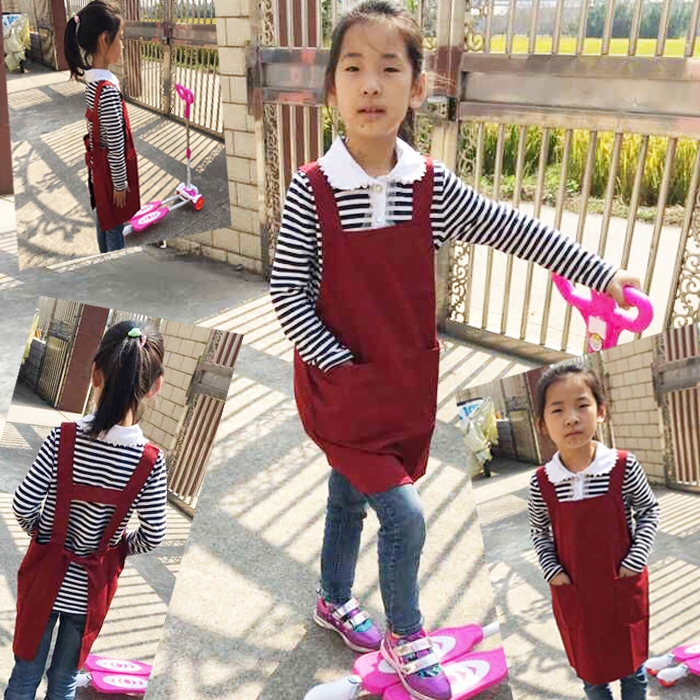 时尚幼儿园美术绘画防护服