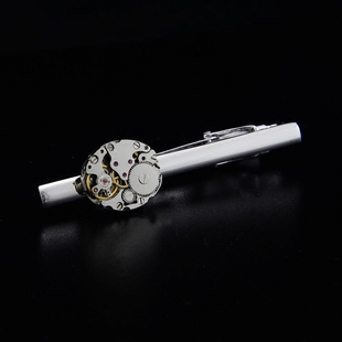 斯巴达 机械表芯领带夹领夹 机芯制作 法式衬衫袖扣袖钉男士袖口