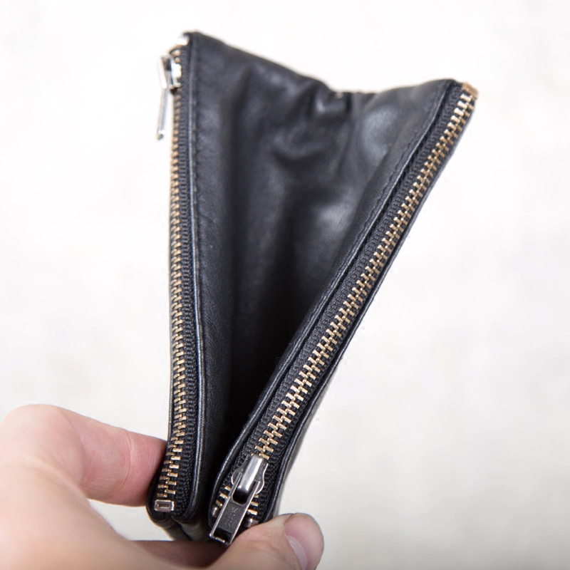 深山九处手工牛皮情侣款卡包图片