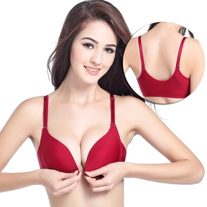 2018当季新款前扣性感无钢圈光面舒适薄款女士文胸内衣胸罩