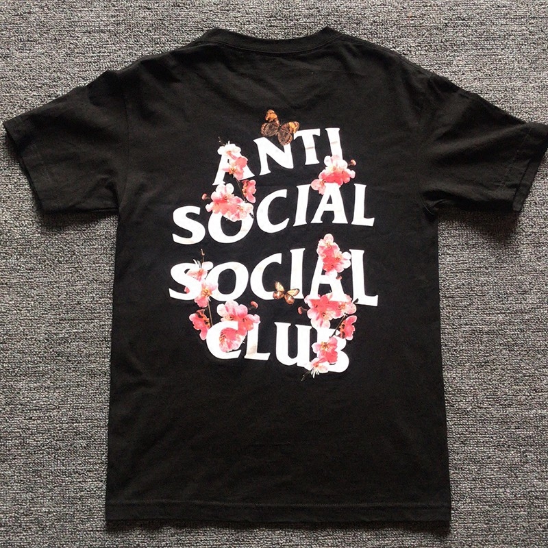 ANTI SOCIAL SOCIAL CLUB ASSC 桃花蝴蝶字母印花女T恤男短袖夏潮在類目 男裝, T恤中 - 來自Buy2taobao.com提供專業的淘寶代購服務