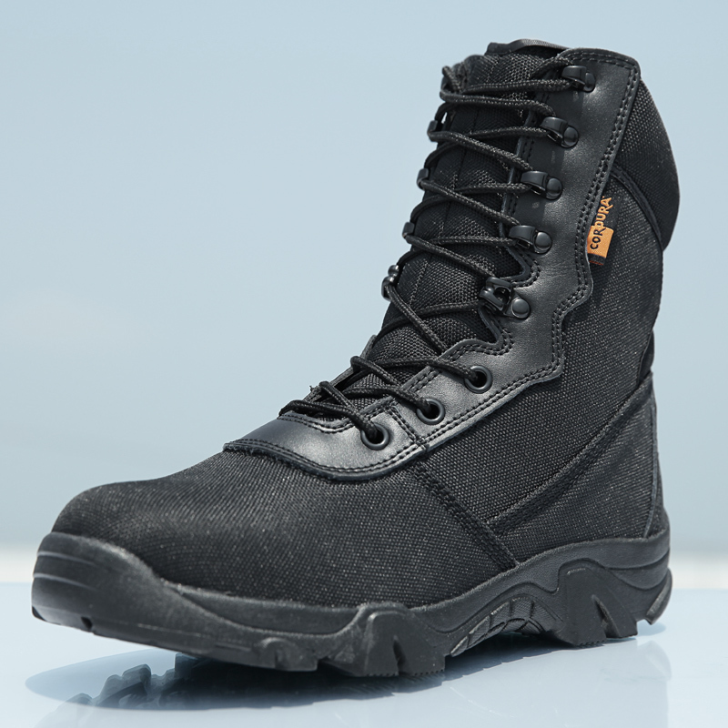 Boots militaires pour homme en engrener - encapsulé - Ref 1402697 Image 1