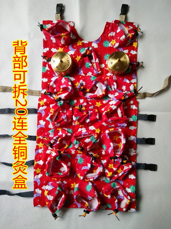颈椎不锈钢纯铜腰部艾灸盒