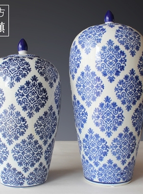 景德镇陶瓷客厅玄关仿古风摆件