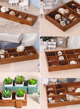 multi - purpose wooden plant tray / storage box